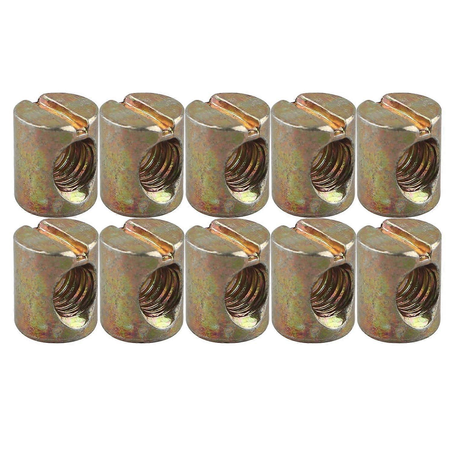 10db M8 * 15 mm-es hadtest crous fente chevilles crous pour meubles Chaises de lit de berceau