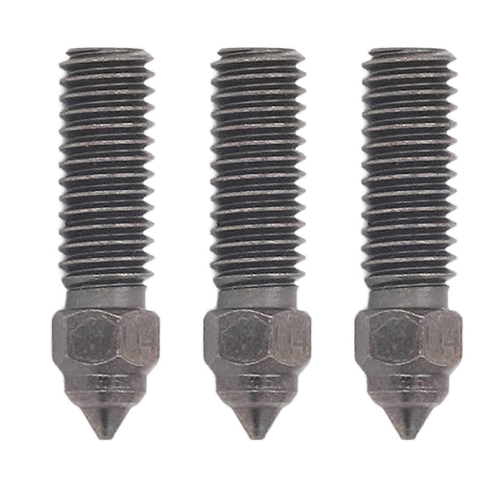 3PCS Hardened Steel Nozzles High Flow Nozzle Kit 3D Printer Extruder Nozzle for Sovol Sv06 Plus 1.75mm Filament 0.4mm
