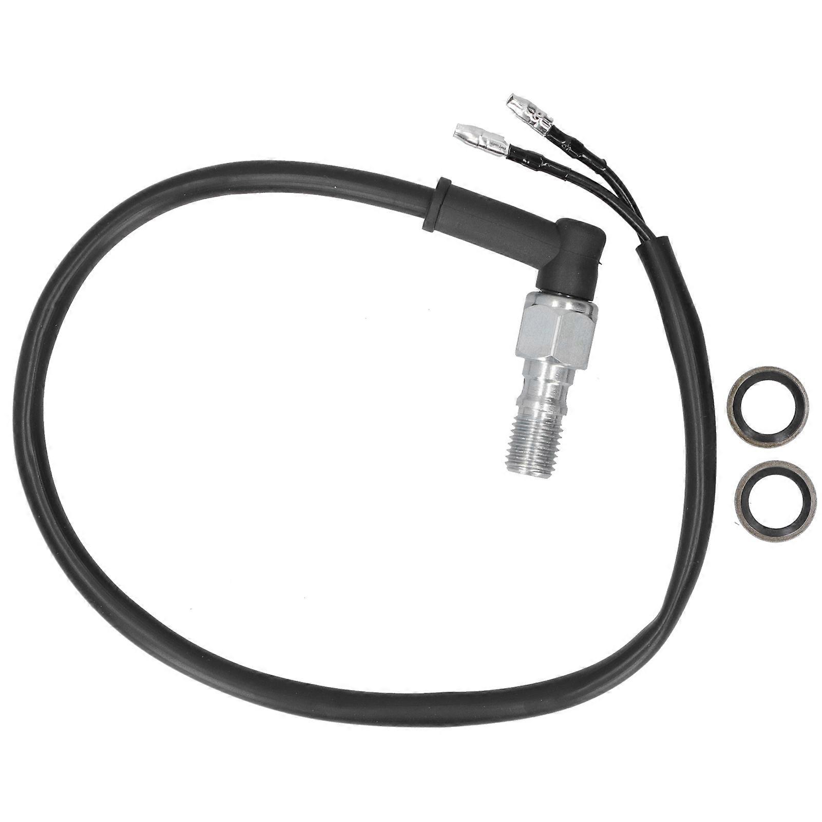 スチール油圧ブレーキライトスイッチM10x1.25ボルトピッチ、シングルライン油圧ブレーキシステム用(プラグなし)YEMAA