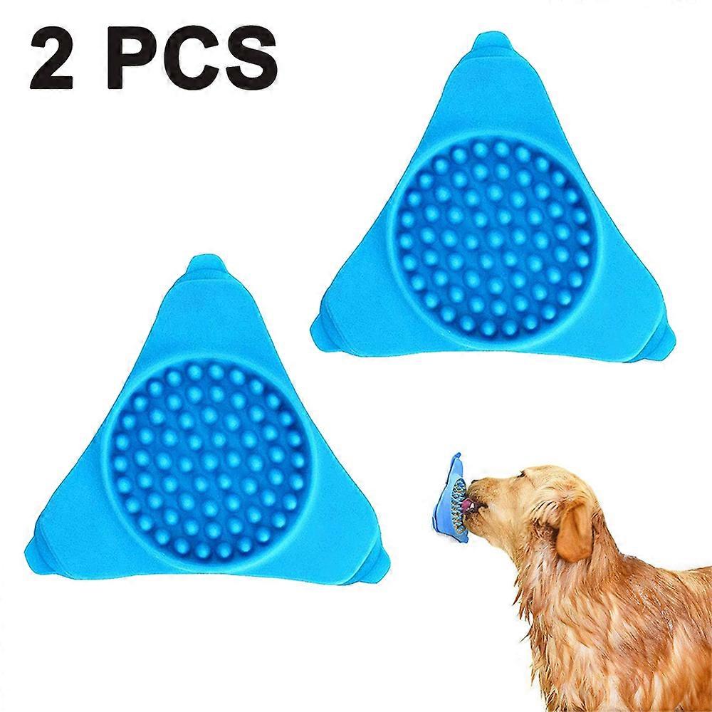 LumoLeaf Dog Slow Feeder Lick Mat, Interactive Stimulation Toys to Release Stress, Boredom and Anxiety, Dog Peanut Butter Lick Pad for Pet Grooming, B