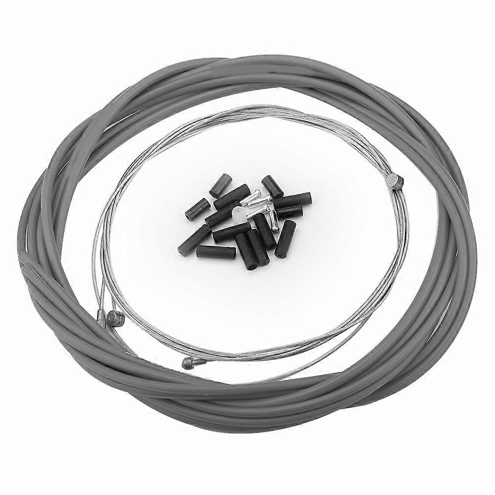 Bike Front Rear Brake Cable Mountain Bicycle Replacement Brake Cable with Housing Set (Black)