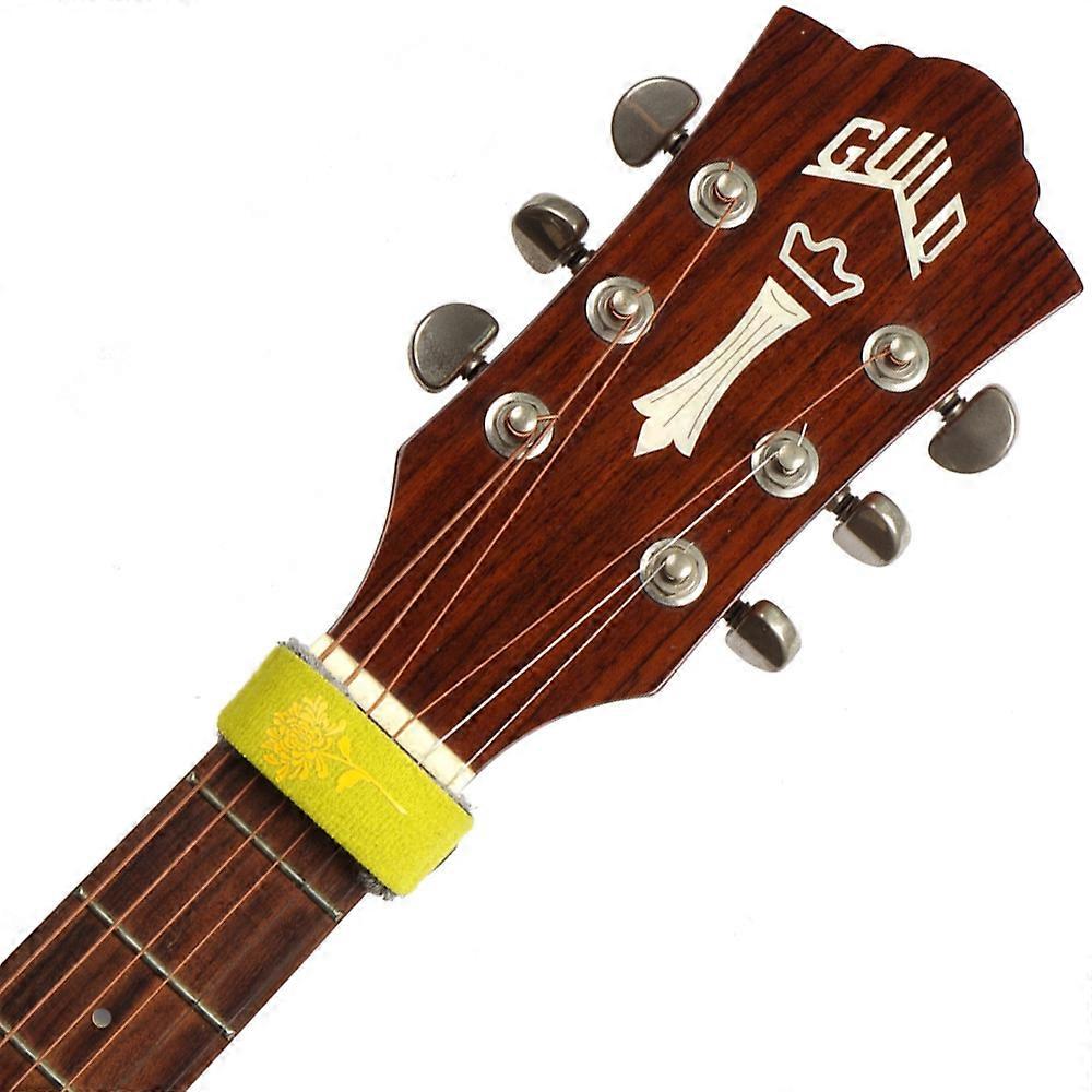 Cordes de guitare Sangle Mute, Wraps Guitar Fret Strings Mute Noise Damper Muterchrysanthemum