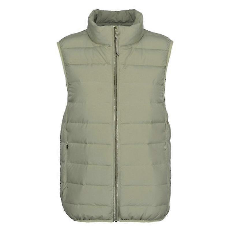 Women's Lightweight Water-resistant Packable Puffer Vest Stand Collar