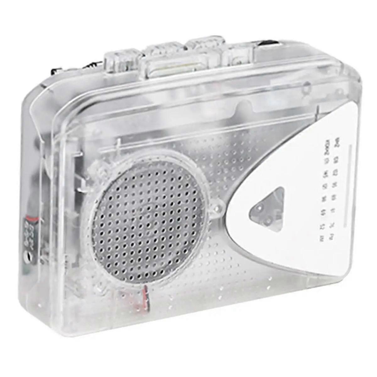 Tape Player Transparent Cassette Player Tape Player FM/AM Radio External Speaker Stereo Player Tape Walkman