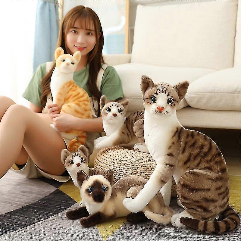Simulation Cat Plush Toy Kids Early Education Gift