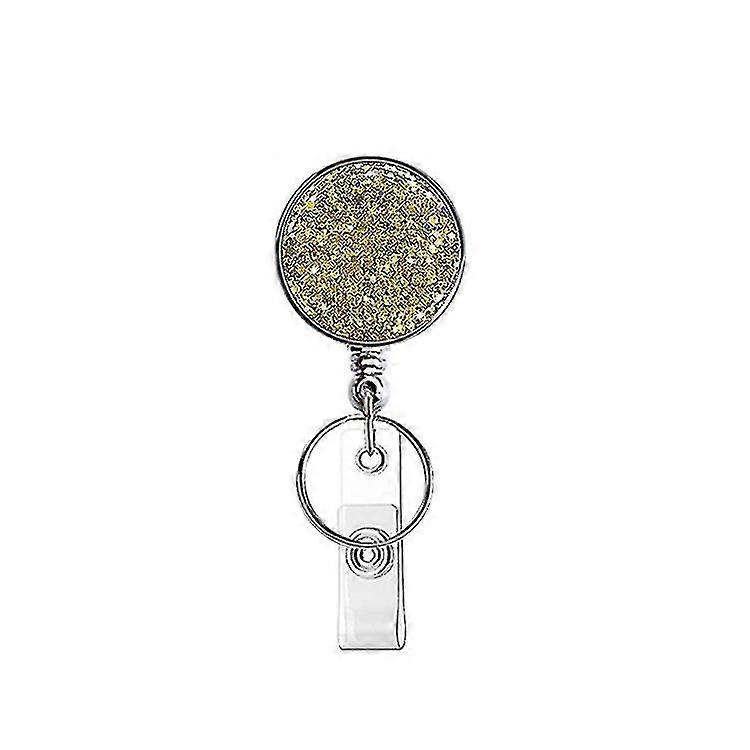2pc Retractable Badge Holder, Lightweight Plastic Badge Reel Retractable Card Holder With Key Ring Backing Belt Clip (d-4-d)