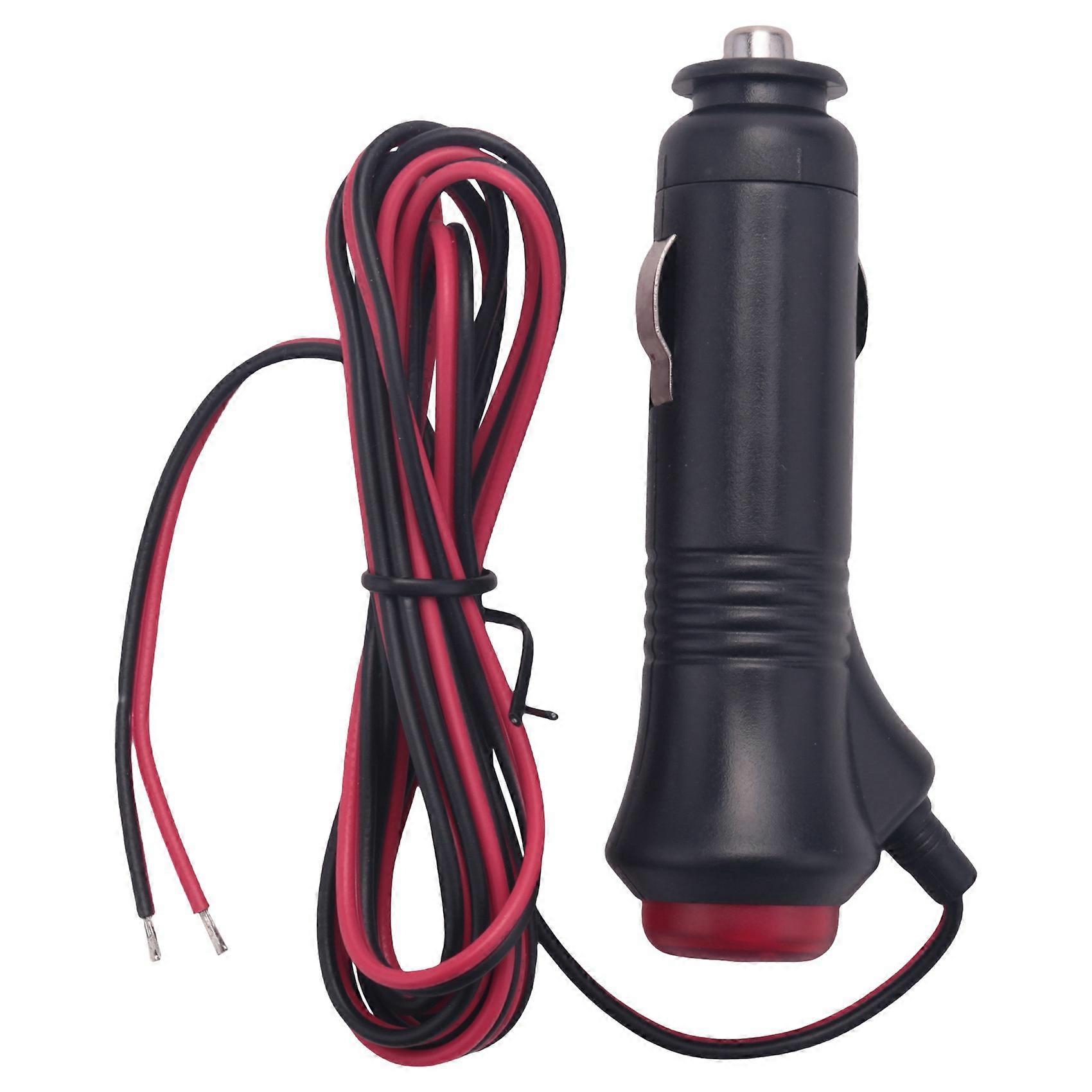 12V 24V Male Car Lighter Power Socket Plug Connector On Off Switch