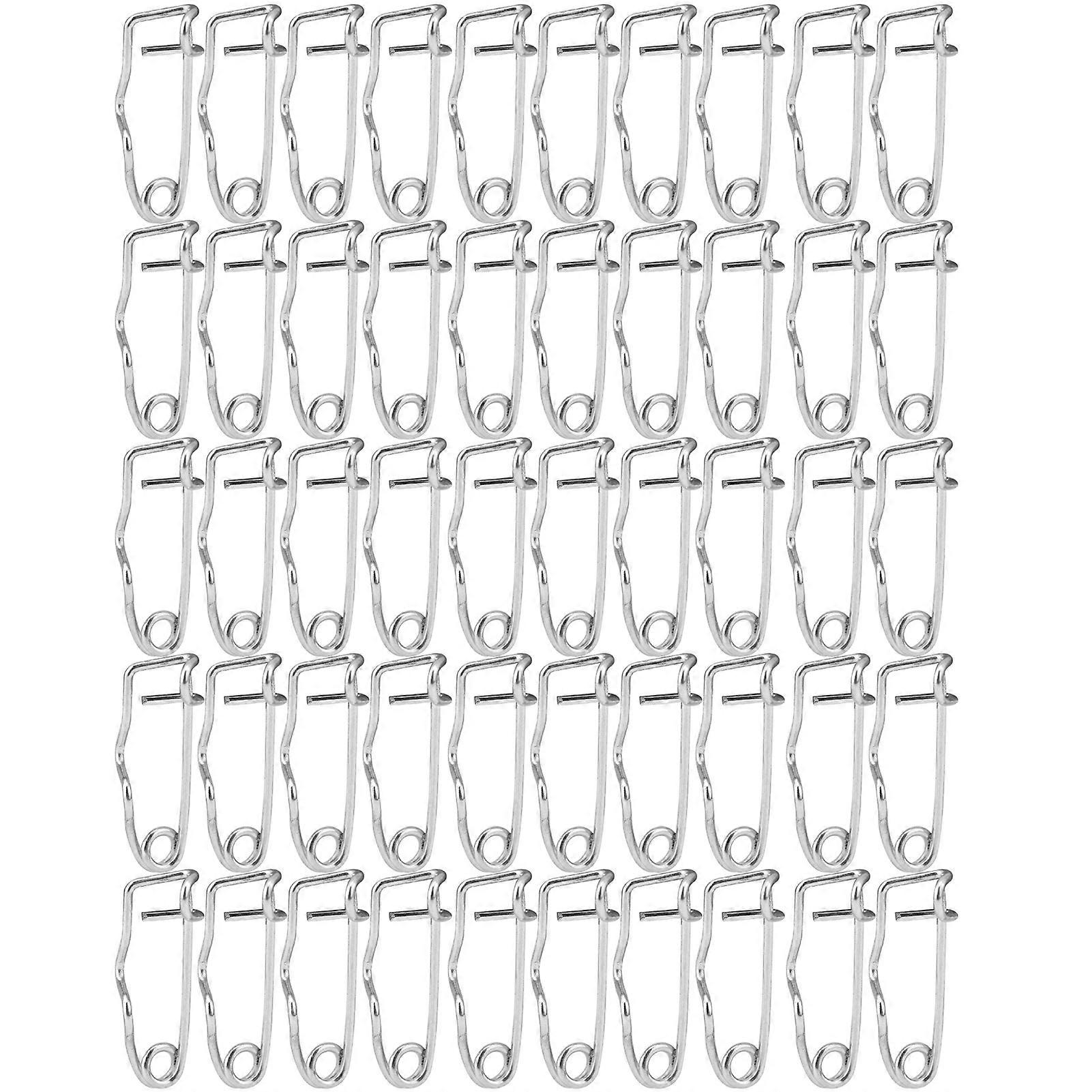 50 قطع المعادن سلامة الإبر دبابيس بروش قفل دبوس المشبك دبوس السحابة أداة الخياطة الحرفية (32mm)