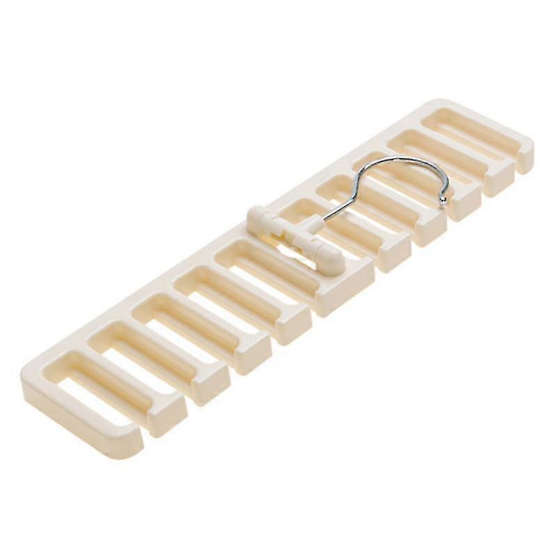 multi-functional storage rack belt hanging rack scarves tie hangers finishing frame rack hanger (beige)