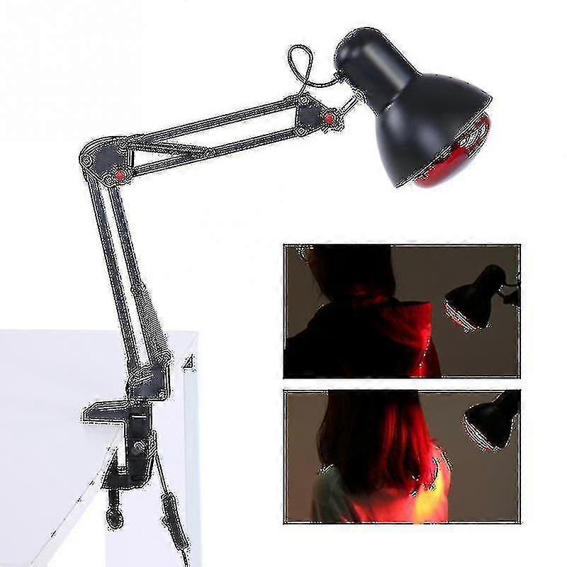 Floor Stand Massage Heating Therapy Light Infrared Heat Physiotherapy Lamp Pain Relief Health Care Black Electric Infrared Light