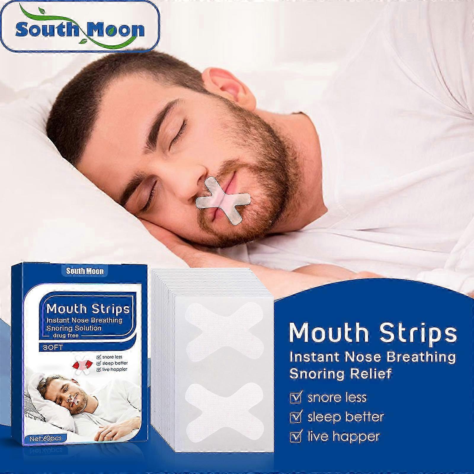 Tape For Sleeping, Gentle Transparent Strips For Sleeping, Tape For Snoring, Pain-free Removal Hypoallergic Tape Instant Snoring Relief