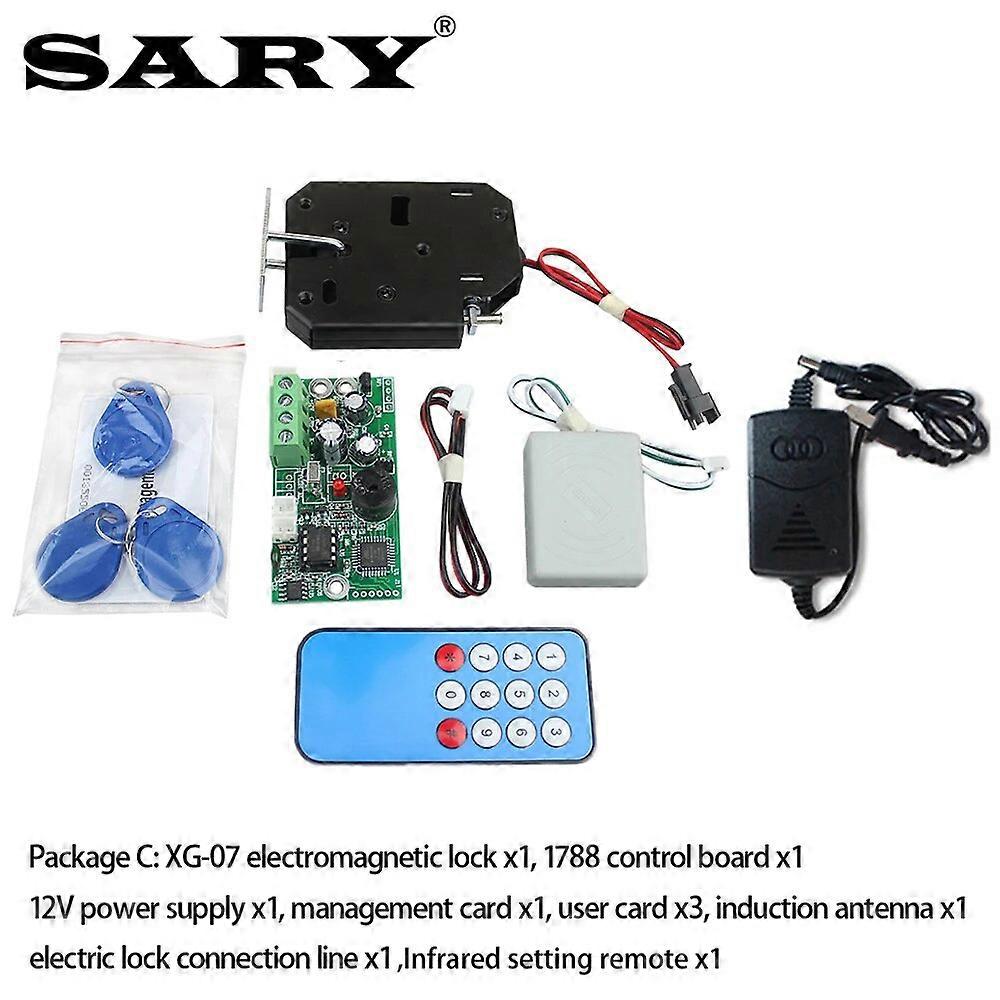 embedded access control small electromagnetic lock intercom control board switch control combination EMID 125khz  card lock