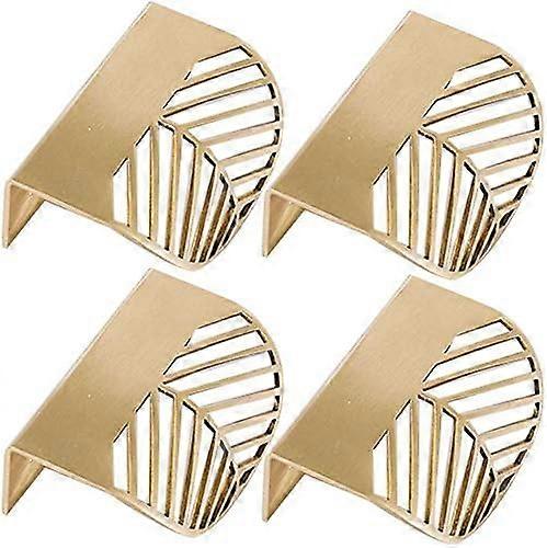 4Pcs Gold Cabinet Pulls Furniture Handles Kitchen Door Handle Copper Drawer Pull Knobs