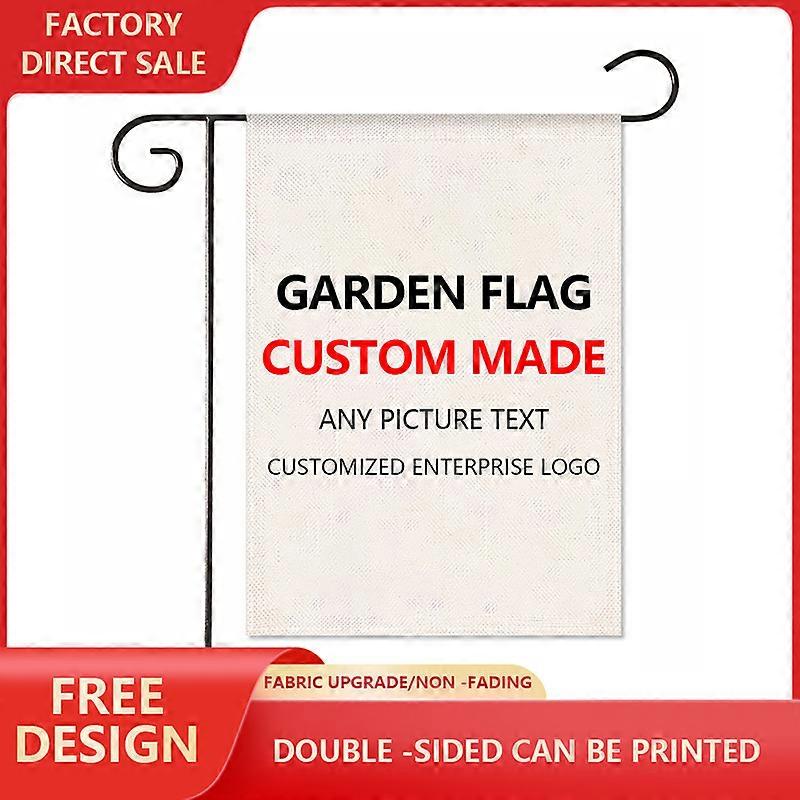 Custon Garden Flag Personalized Yard Banner 12''X18'' , 30X45cm 1 Layer 100% Bleed Mirror Image (Double Sided) Tapestry