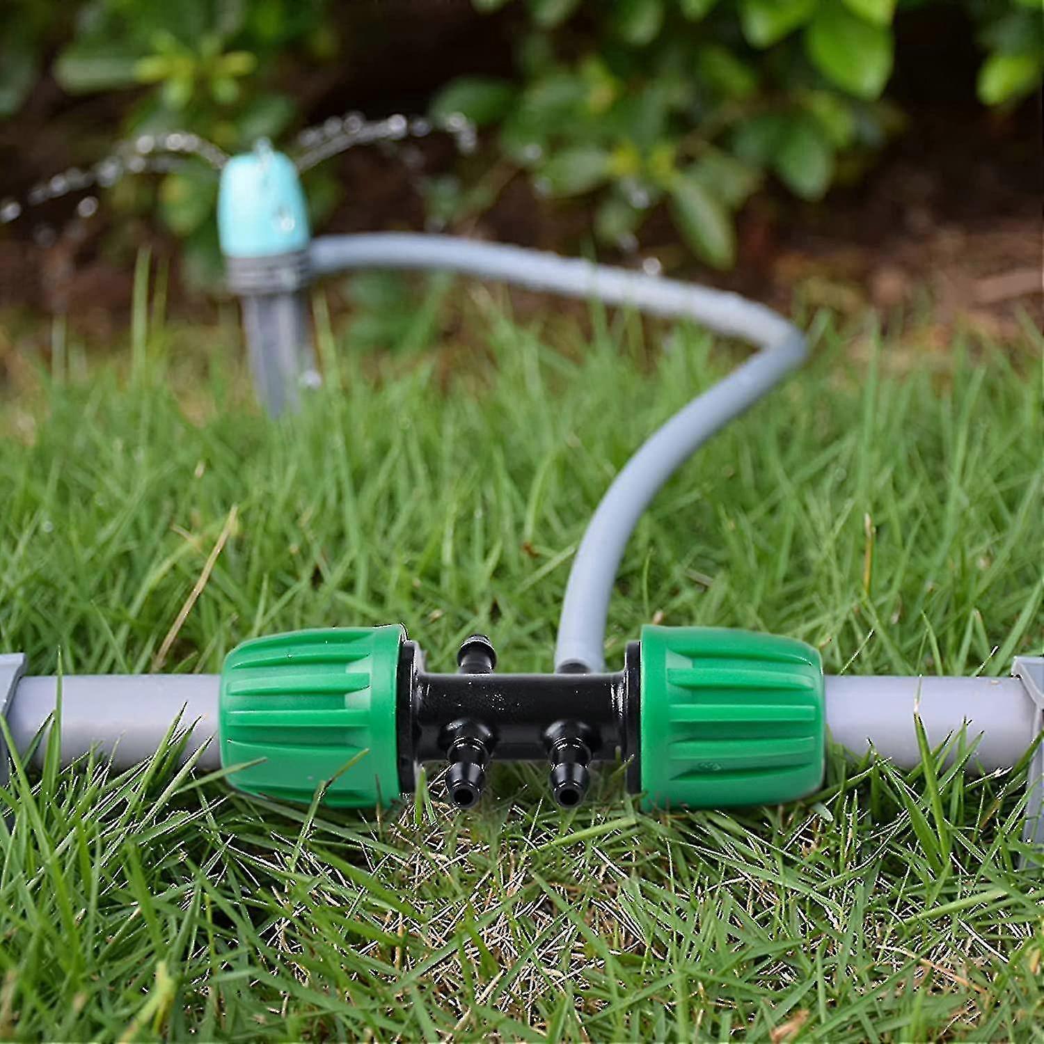 20pcs Irrigation System Accessories, Drip Irrigation Barbed T Connectors