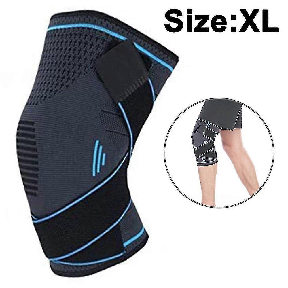 Knee Brace For Knee Pain Knee Support With Removable Bands,blue,xl