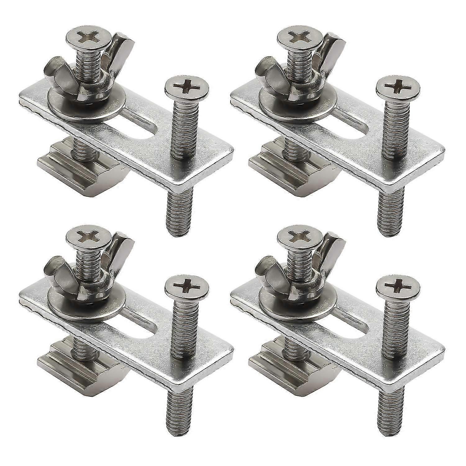 4pcs T-track Mini Hold Down Clamp Kit With Iron Machine Engraving Machine Plate Clamp Fixture For Cnc Engraving Machine