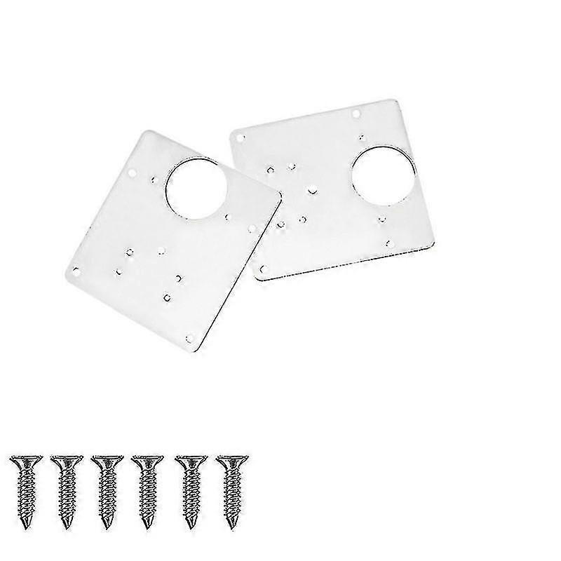 2 Pcs Hinge Repair Plate Kitchen Unit Cupboard Door Repair Mount Tools