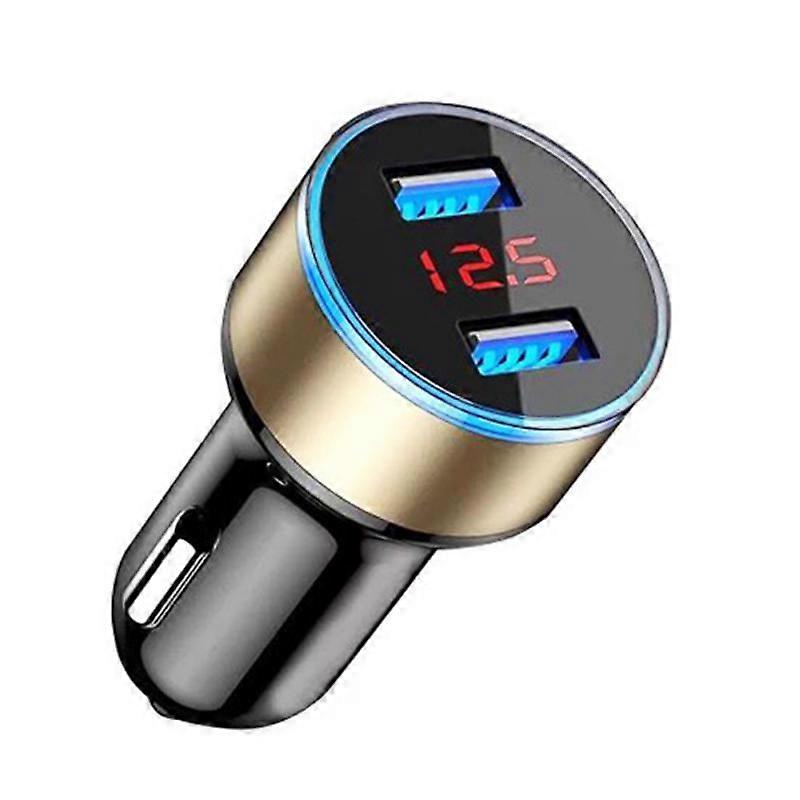 Quick Charge 12V/24V Dual USB Car Charger Waterproof 4.2A Fast Charger Socket With Touch Switch&LED Light Car Adapter