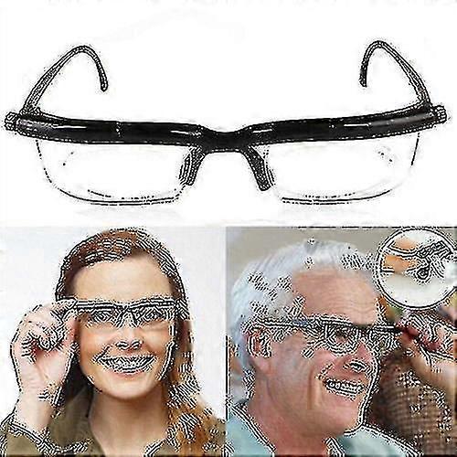 Adjustable Eye Glasses Dial Vision Variable Focus Eyewear Distance Reading