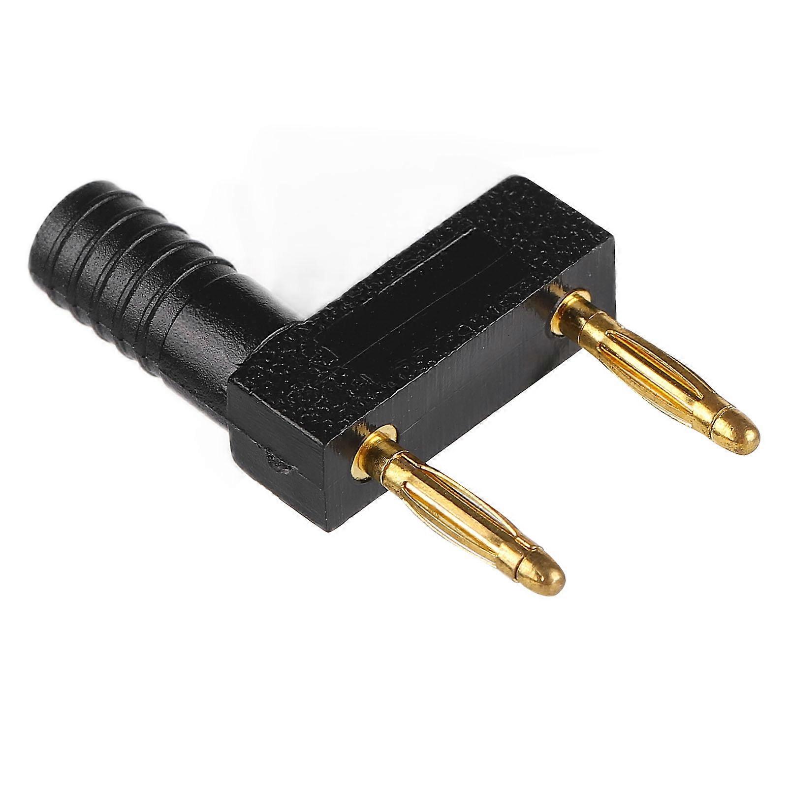 10PCS U52 2mm Banana Plug Double Row Short Circuit Plug DIY Cable Connector 10mm Spacing Black