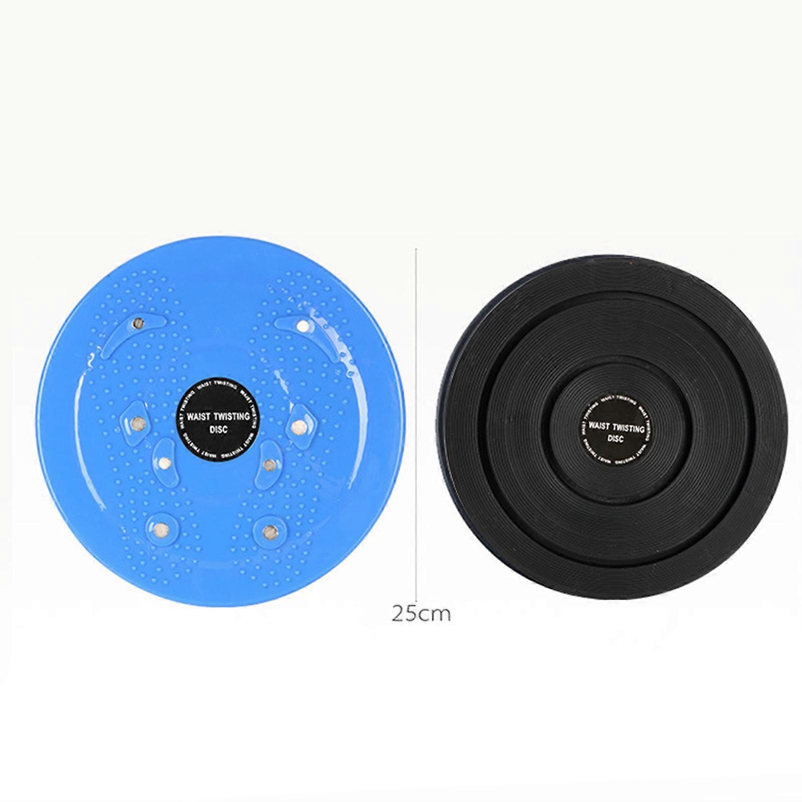Waist Twisting Disc Magnet Foot Massage Slimming Large Area Granular Protrusions Pedal Waist Twisting Board with Rope Blue