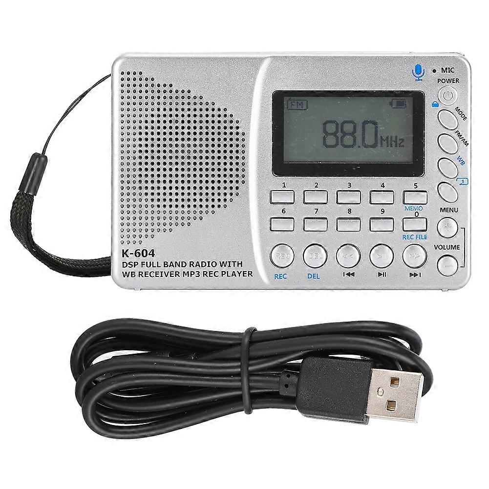 Portable Insert Card Radio Cassette Recorder with NOAA US Weather Forecast