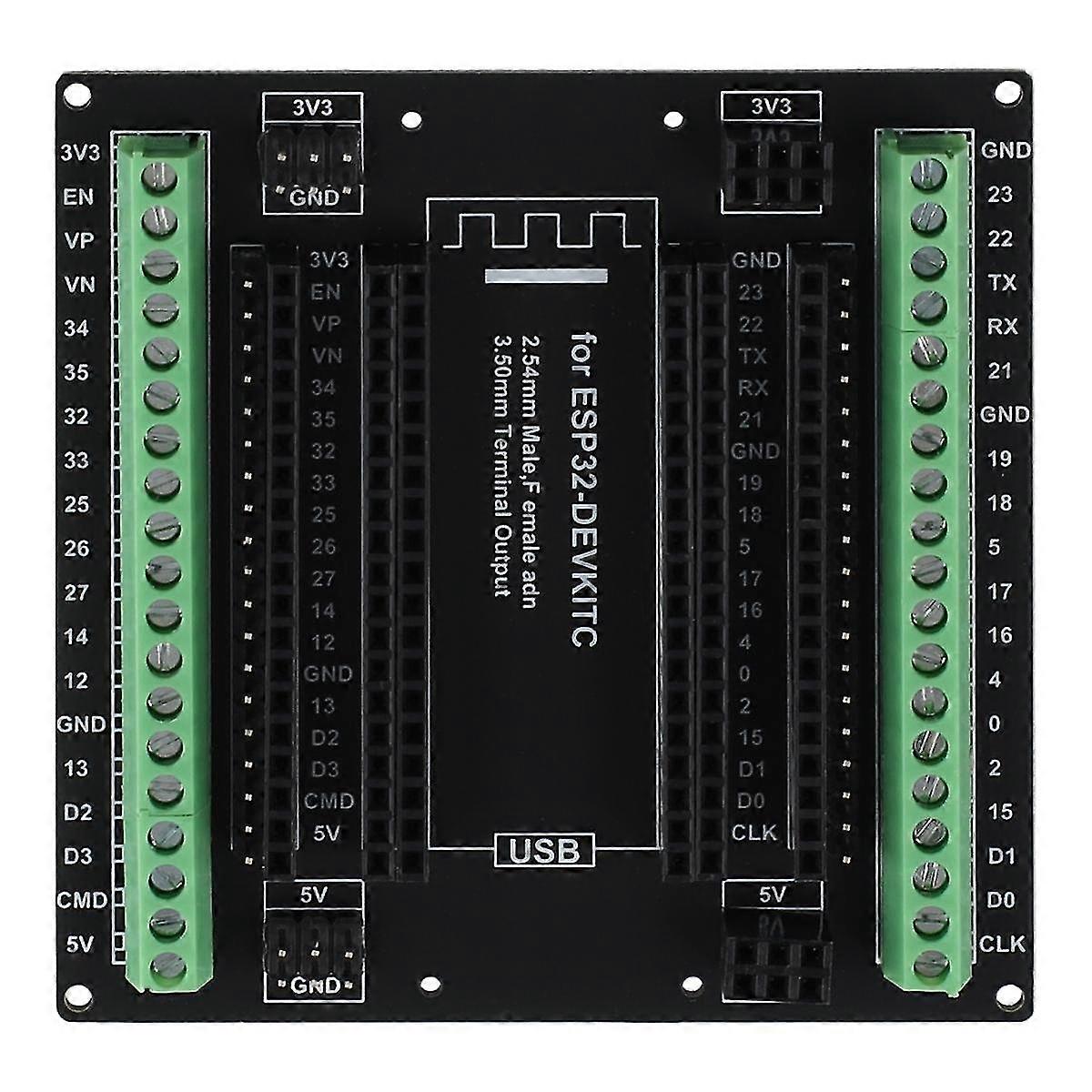 Esp32 Expanding Board Breakout Board för Esp-wroom-32 Esp32-devkitc Gpio 1 till 3 38pins Esp32 Modul