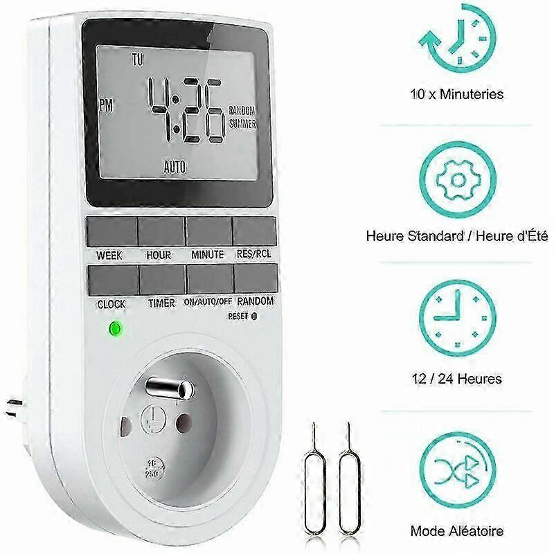 WJTG  European standard large screen programmable digital timer output, digital weekly timer with LCD screenJ