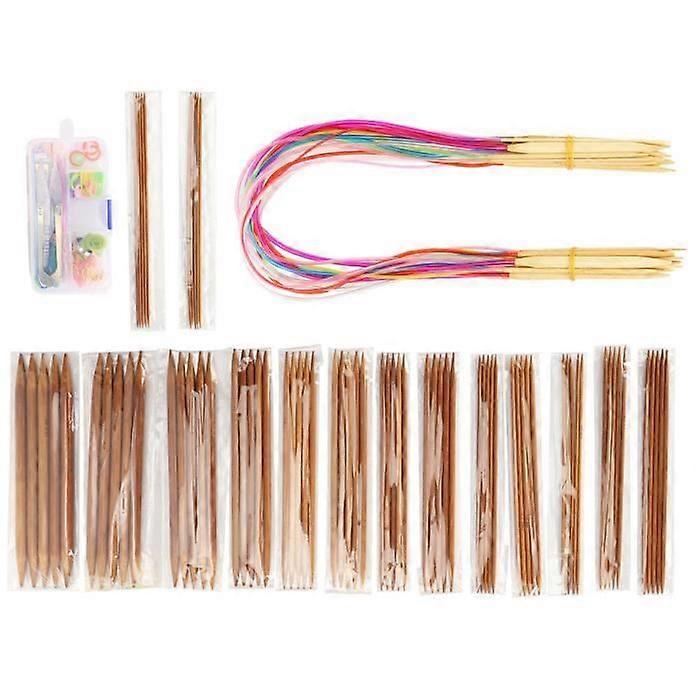 Knitting Needles Set Knitting Needles Circular Pin Set Metal Stitch Stick Knitting Loop Kit