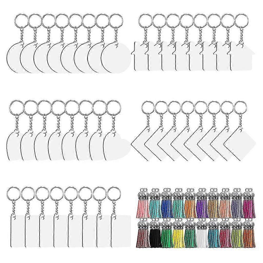 Sublimation Blank Keychains Heat Transfer Diy Keychain With Metal For Key Ring XXF