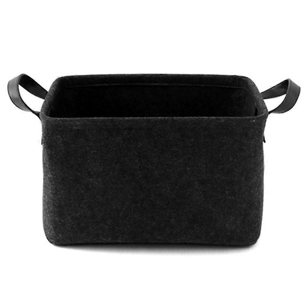 Storage Basket With Two S, Felt Basket For Toys, Books,Magazines