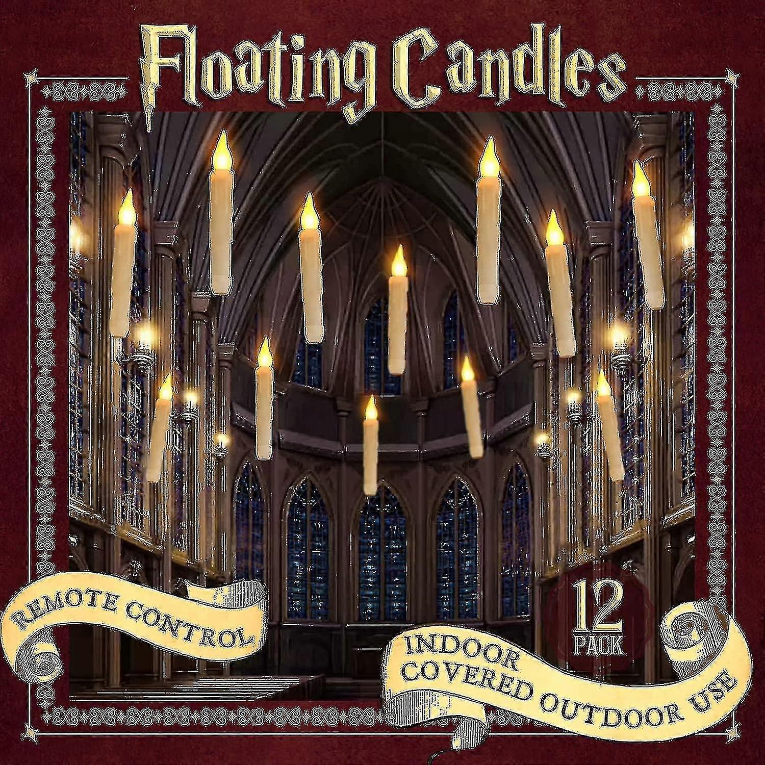 Halloween Decor Floating Led Candles With Remote Control-xinhan