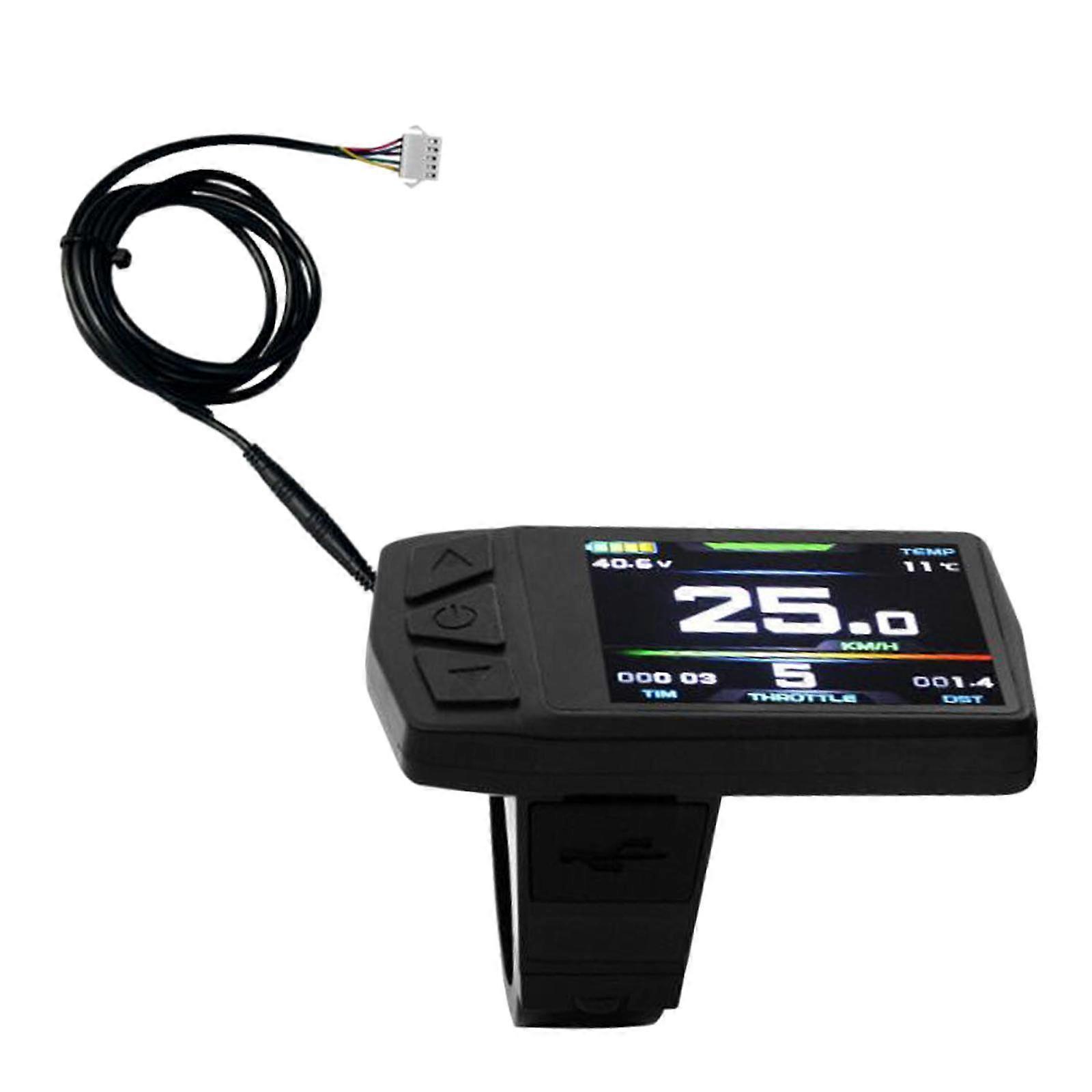 Electric Bicycle Colorful LCD Meter Control Panel for KT Controller Kt-tf01U SM Connector