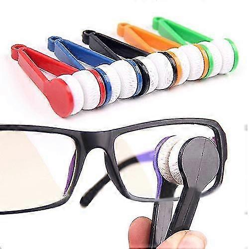 5pcs Mini Double Sided Glasses Brush, Microfiber