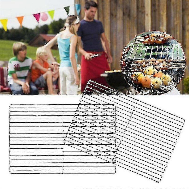 Barbecue Bbq Grill Net Stainless Steel Rack Grid Grate Replacement For Camping