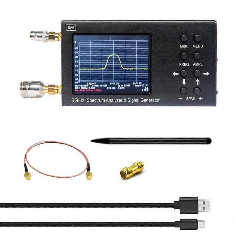 New SA6 Portable 6GHz Spectrum Analyzer & Signal Genertor TO, 2G, 3G, 4G, LTE, CDMA, DCS, GSM, GPRS,GLONASS
