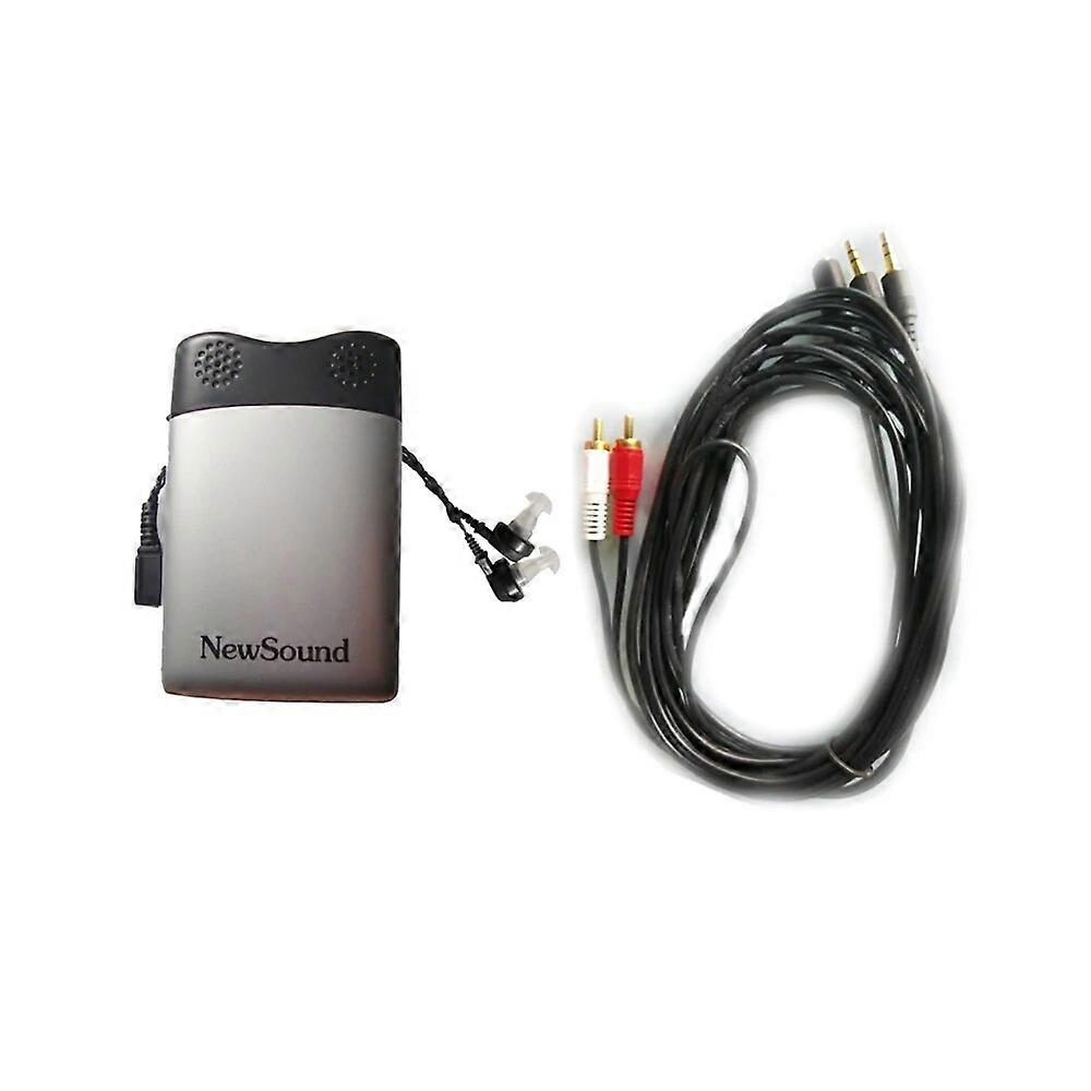 Kieszonkowy wzmacniacz dźwięku do aparatów słuchowych dla osób z poważnym ubytkiem słuchu Regulowana głośność głosu z zatyczkami do uszu Wzmacniacz aparatu słuchowego do pielęgnacji uszu