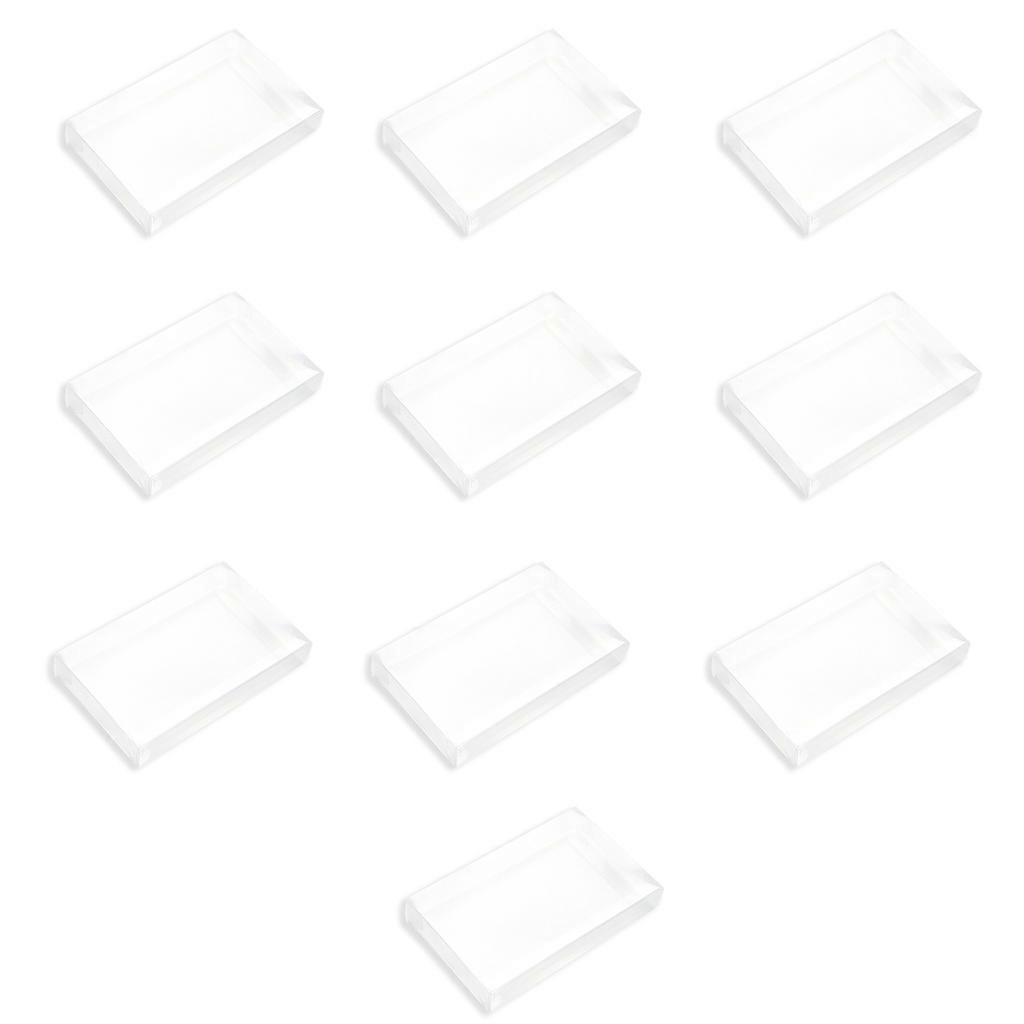 10Pcs Clear Protective Box Case Sleeve Protectors for SNES Game Cartridge Box