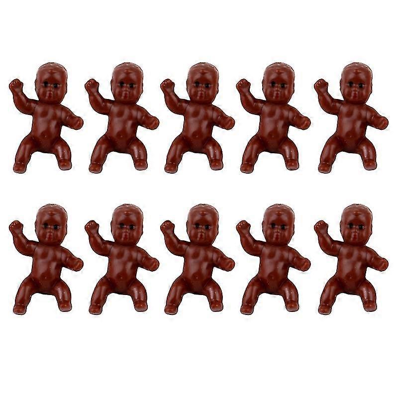 10 قطع زينة الطفل تمثال الطفل قابلة لإعادة الاستخدام على نحو سلس استحمام الطفل هدية مصغرة البلاستيك الصغير PVC الأطفال Pa YGWL