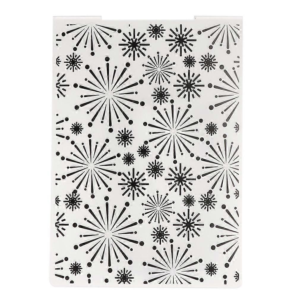Xmas Snowflake Plastic Embossing Folder DIY Craft Template Mold Scrapbook Paper