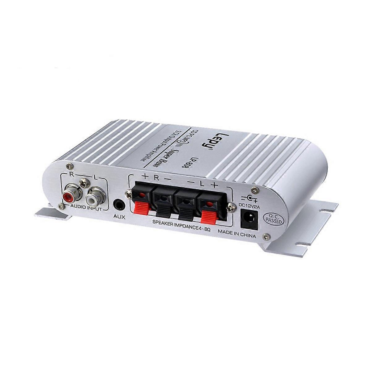Mini Hi Fi Audio Amplifier Super Bass Amplifier CD PC MP3 Power 12V for Home Speakers