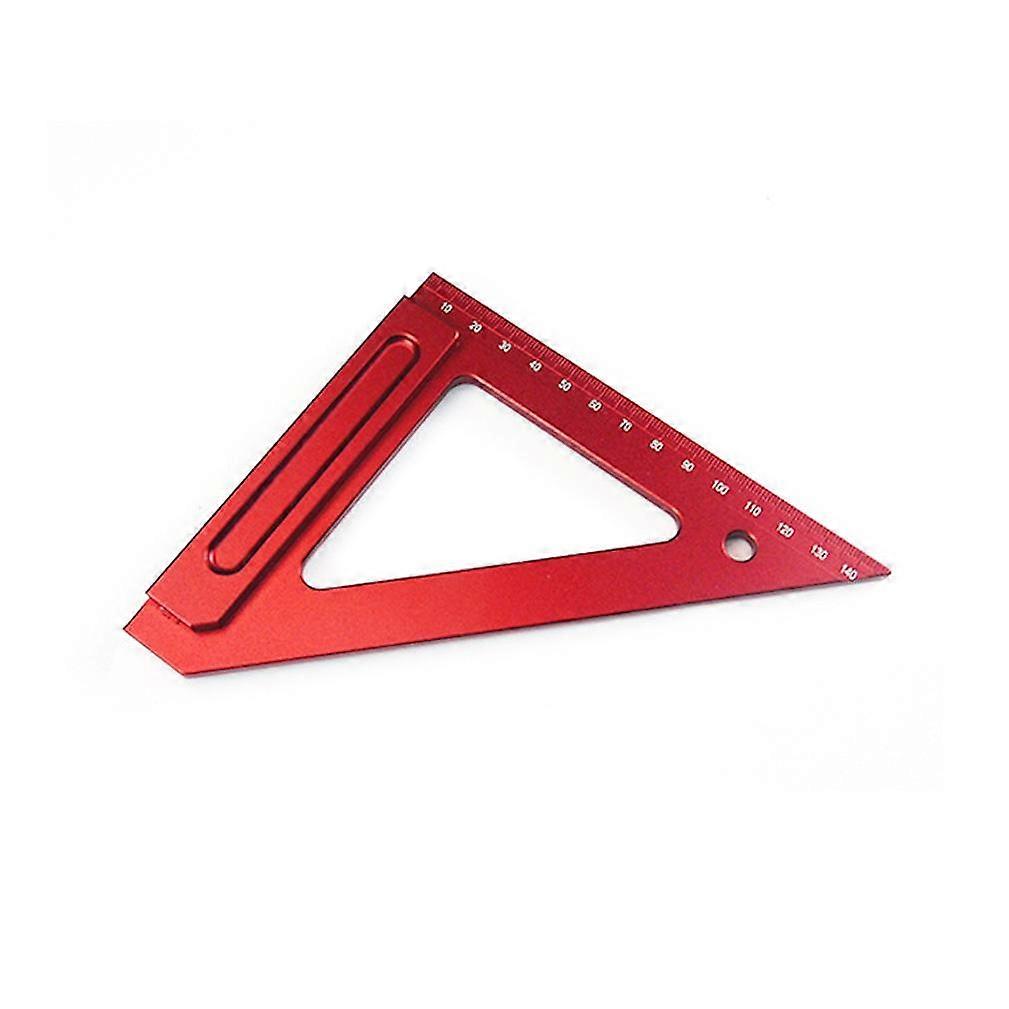 150mm Aluminum Alloy 90 Degree and 45 Degree Woodworking Scribing Ruler Carpentry Auxiliary Measuring Marking Tool