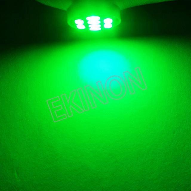 50pcs T10 W5W 194 168 #555 DC 6V AC 6.3V Non Polarity Pinball Machine LED Light Bulb No Ghosting Car Interior Lamp 8SMD 1206