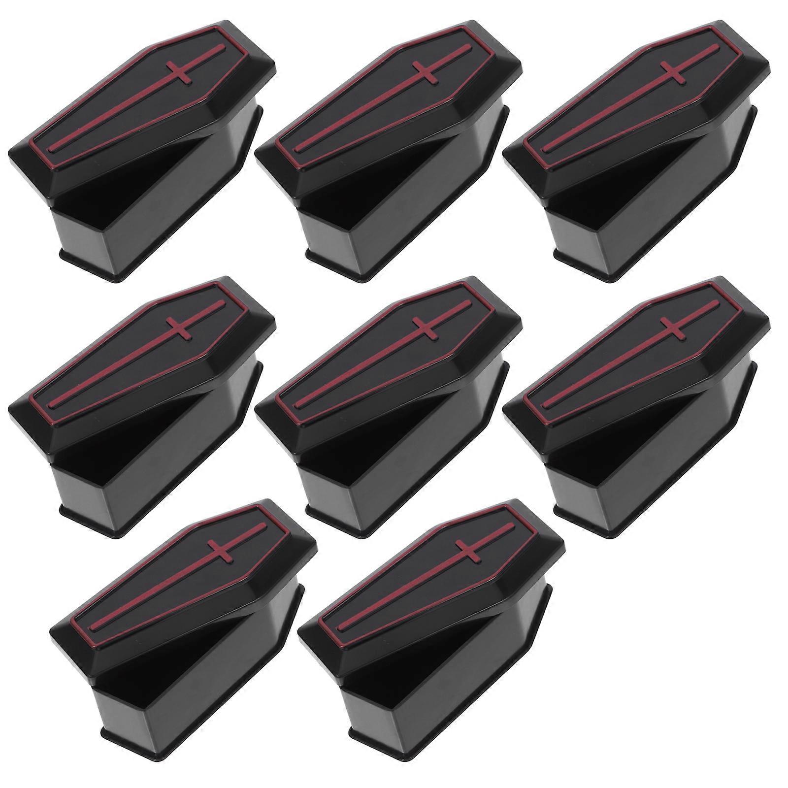 8pcs Mini Coffin Boxes Miniature Coffin Boxes Halloween Tiny Coffin Decoration