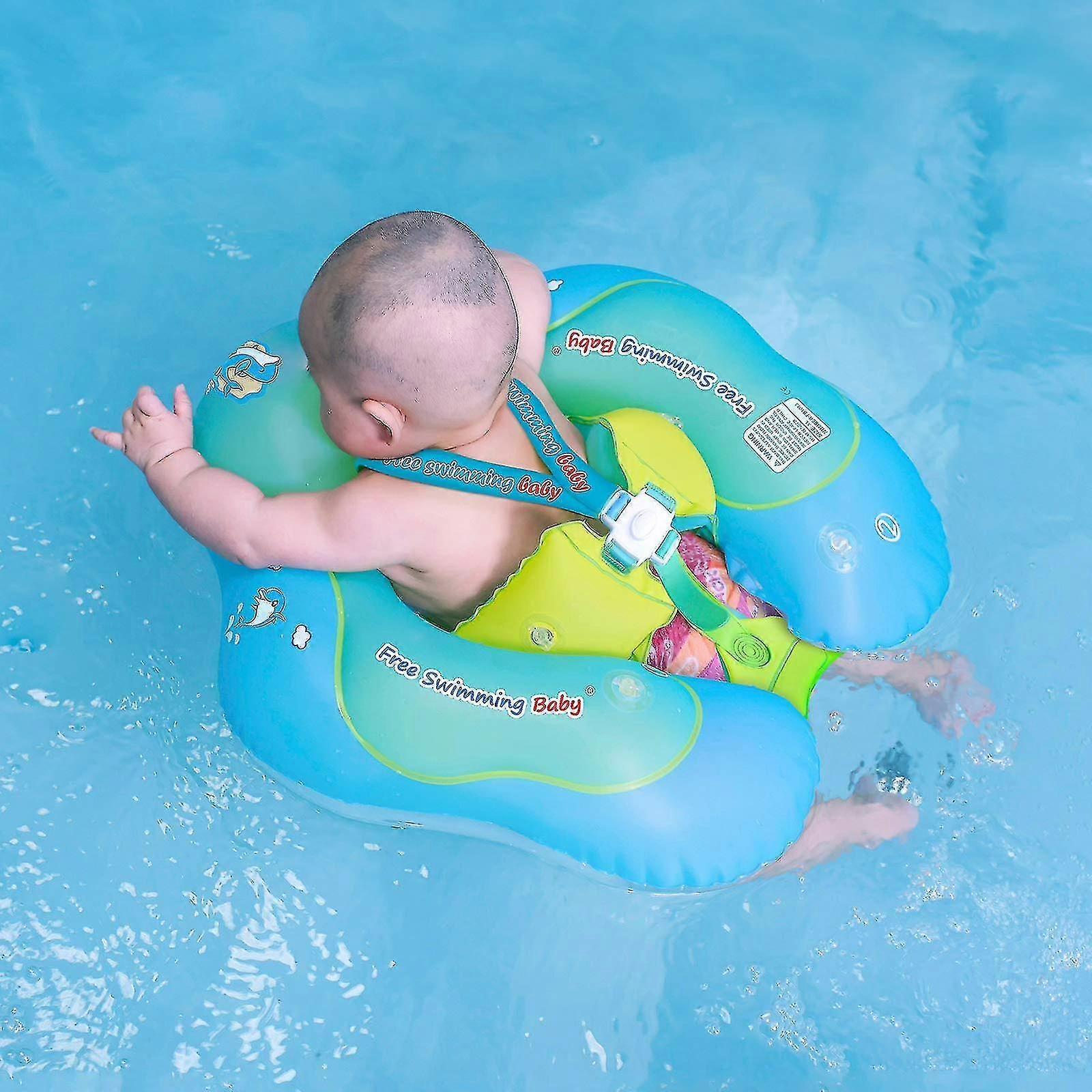 Gratis simning Baby Uppblåsbar Baby Badfloat Barn Midjering Uppblåsbara Pool Floats Leksaker Simbassäng