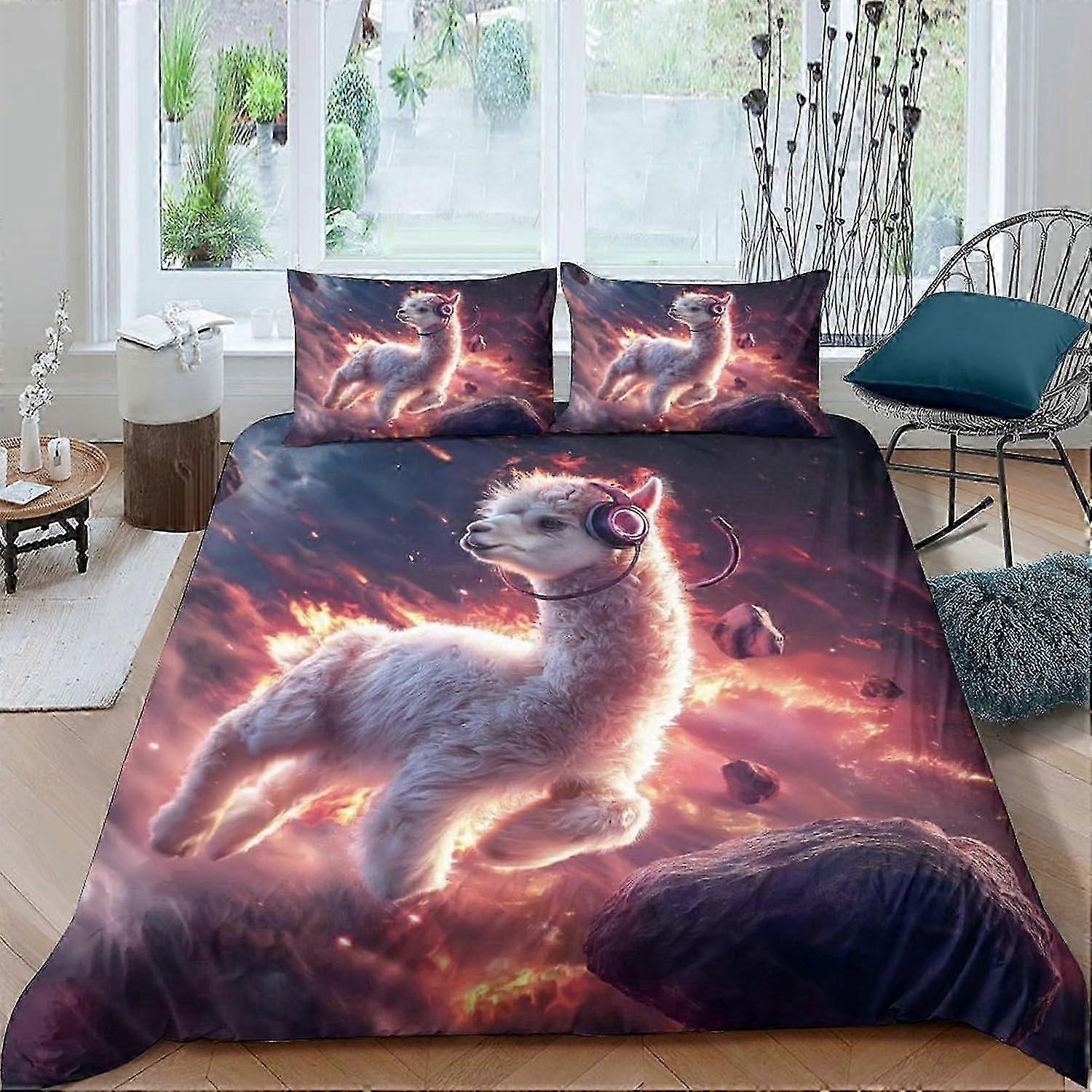 J343 Lençóis The Beatles Conjunto de capa de edredom impressa em 3D, conjunto de cama para decoração de quarto de crianças adolescentes Capa de colcha de microfibra macia com fronha Lençol