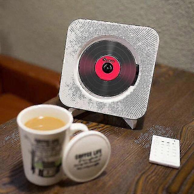 Wall Mounted Cd Player Surround Sound Fm Radio Bluetooth Usb Mp3 Disk Portable Music Player Remote Control Stereo Speakers Home