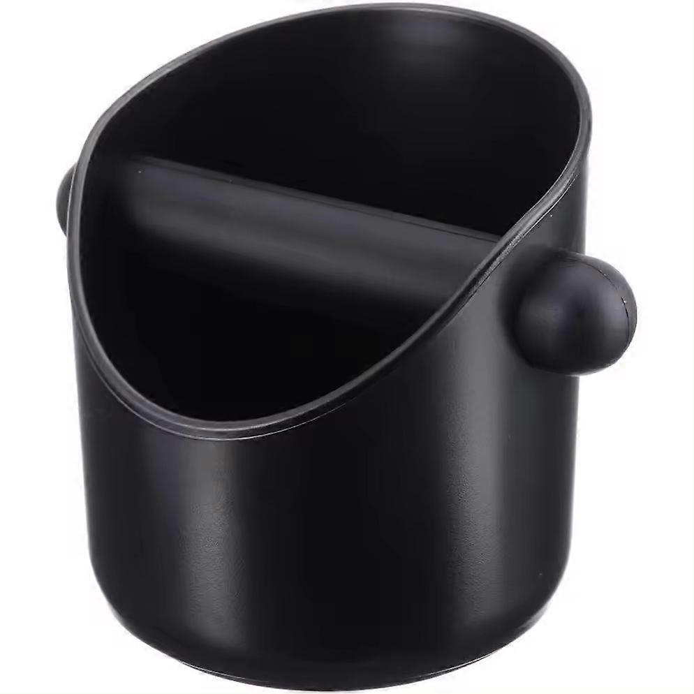 Coffee grounds bucket, plastic coffee grinding waste container, black