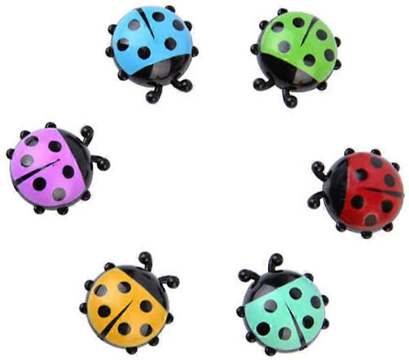6pcs Creative Plastic Ladybug Tree Refrigerator Magnets Desktop random color